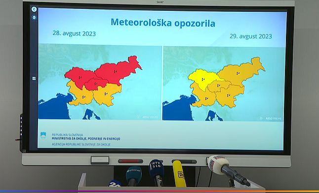 Reportes de inundaciones en varias partes de Eslovenia, cortes de